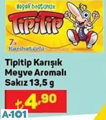 TİPİTİP KARIŞIK MEYVE AROMALI SAKIZ